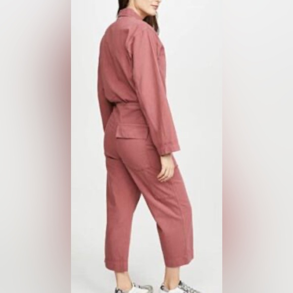 Current/Elliott Richland Jumpsuit in Berry Pink Wash for Women - Picture 5 of 16